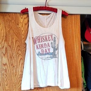 Whiskey kind a day tank top